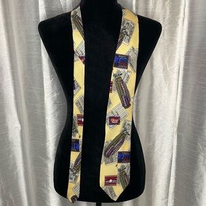 E.Magrath Silk Hand Sewn Made in USA Vintage Novelty Golf Tie